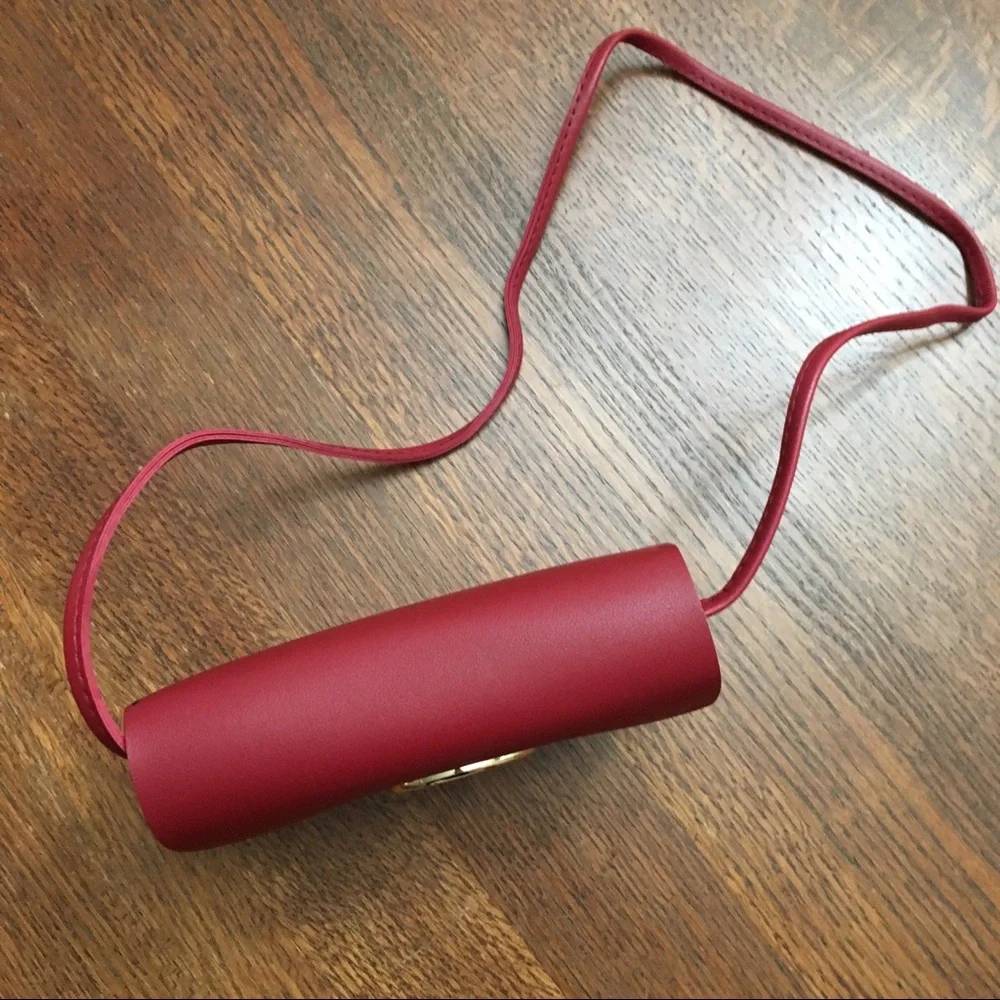 🔴 Small Dark Red Crossbody Shoulder Bag